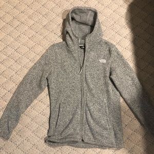 Women’s grey zip up north face